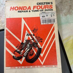 Chilton's Repair and Tune Up Guide for the Honda Fours Paperback 1972